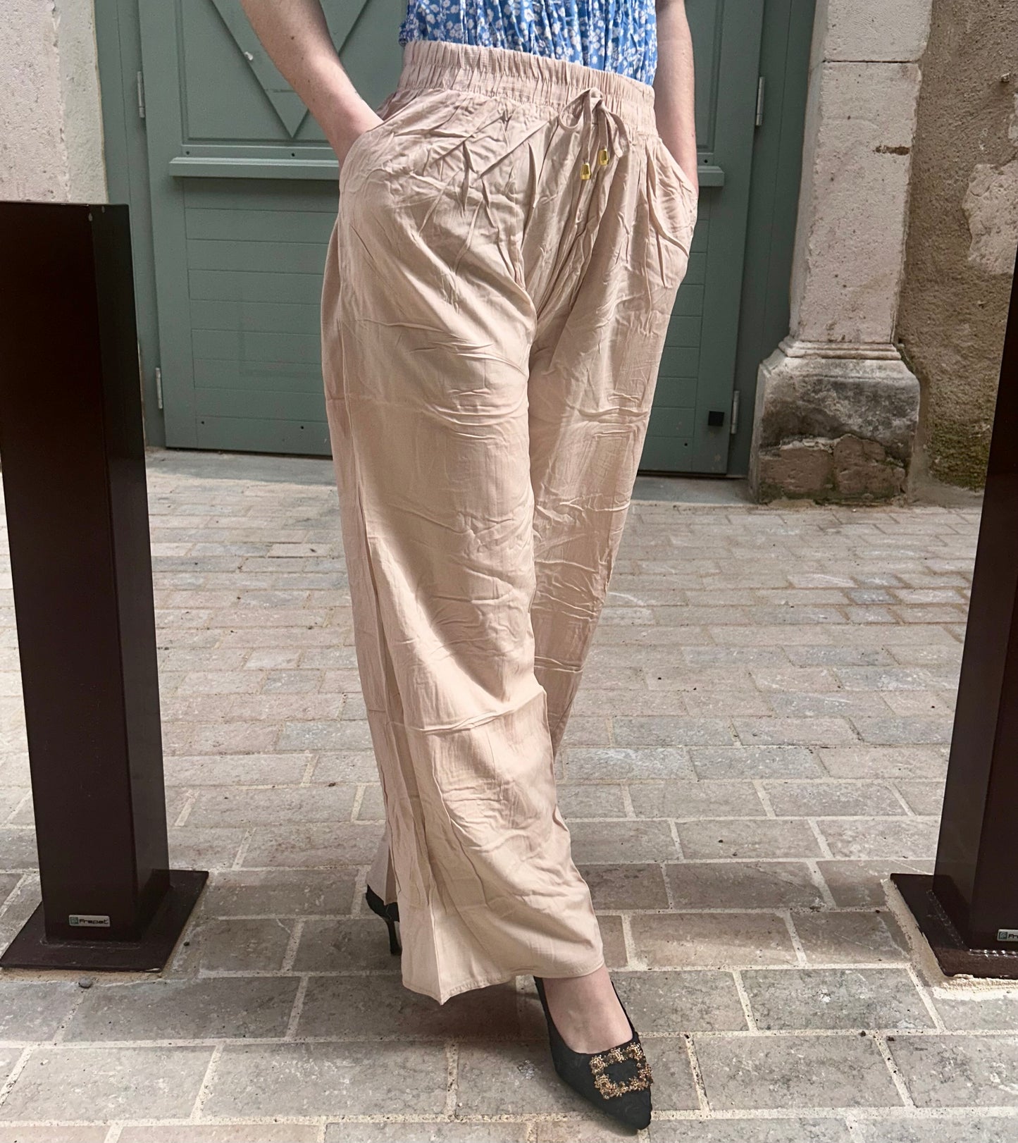 Pantalon beige Maxine
