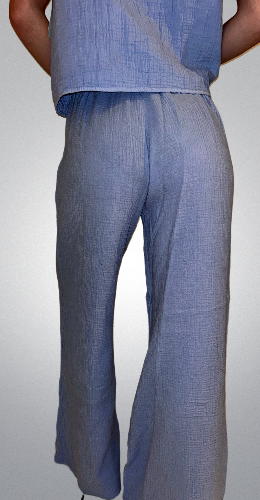 Pantalon Gaze de Coton Bleu