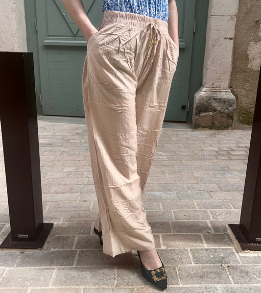 Pantalon beige Maxine
