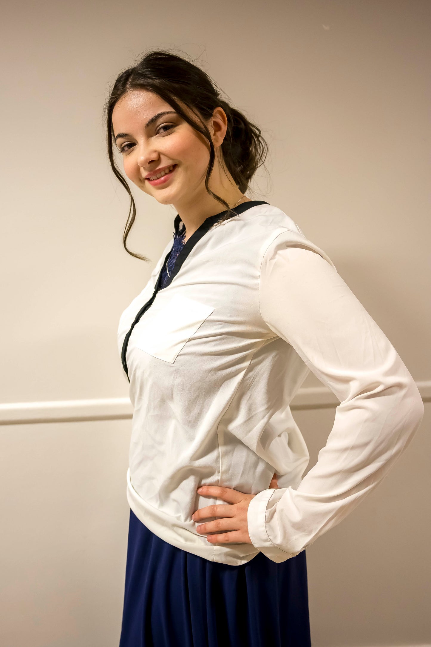 Blusa Blanca Aquí y Ahora – Talla M