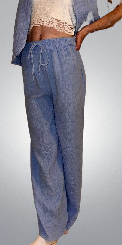 Pantalon Gaze de Coton Bleu