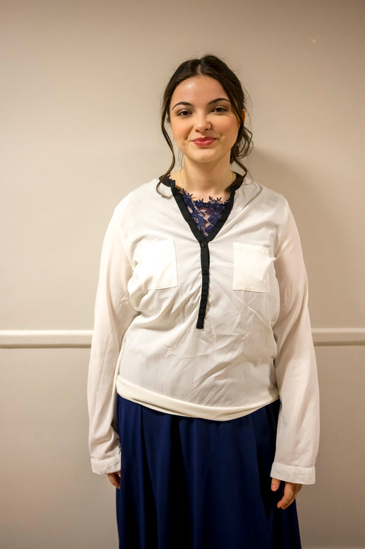 Blusa Blanca Aquí y Ahora – Talla M