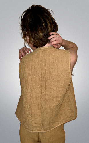 Gilet à noeud Camel